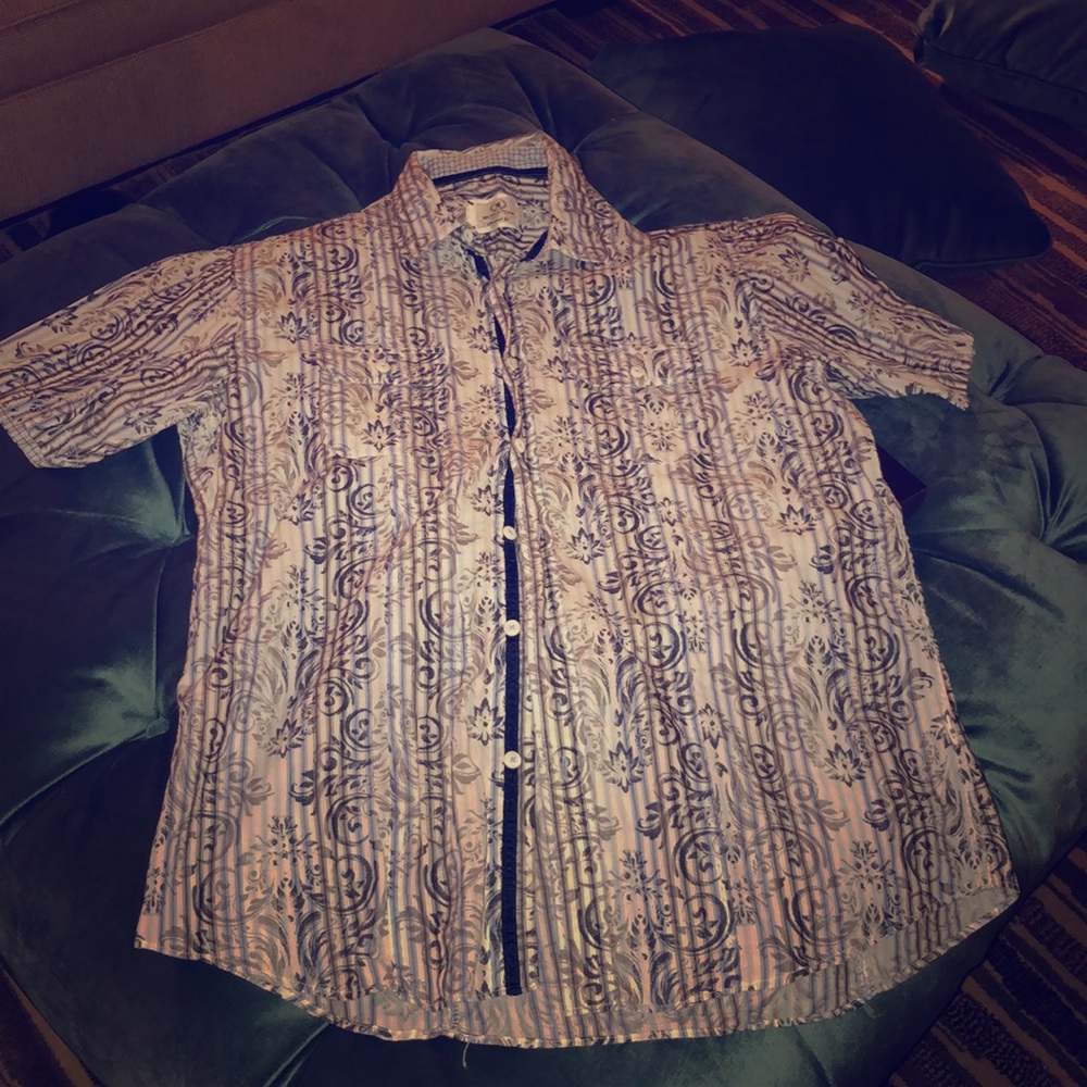Men’s Bugatchi short sleeve button down